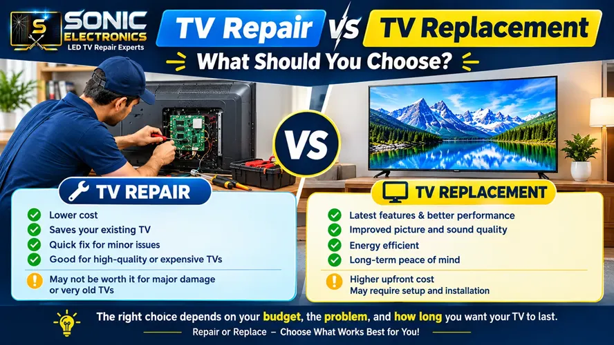 TV Repair vs TV Replacement: What Should You Choose?